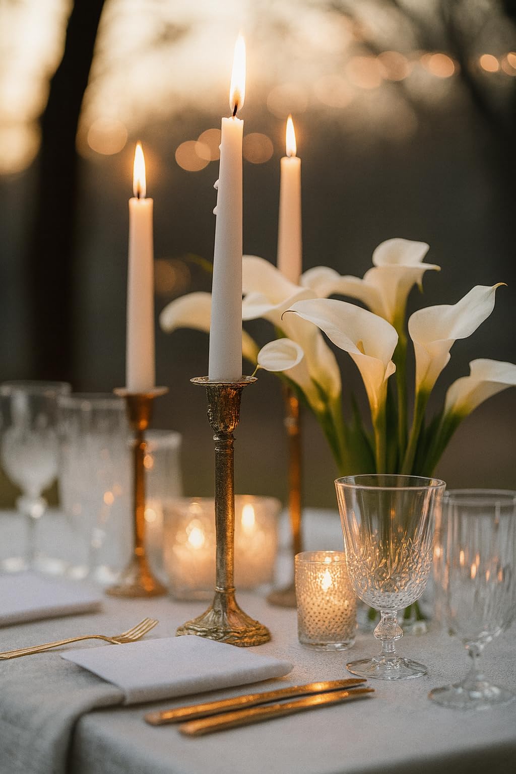 Taper Candles White, 36 Pack 5.5 Inch Unscented Taper Candles – Elegant Vertical Fluted Design, 7-8 Hour Burn, Smokeless & Dripless – Wedding, Dinner, Holiday & Home Décor