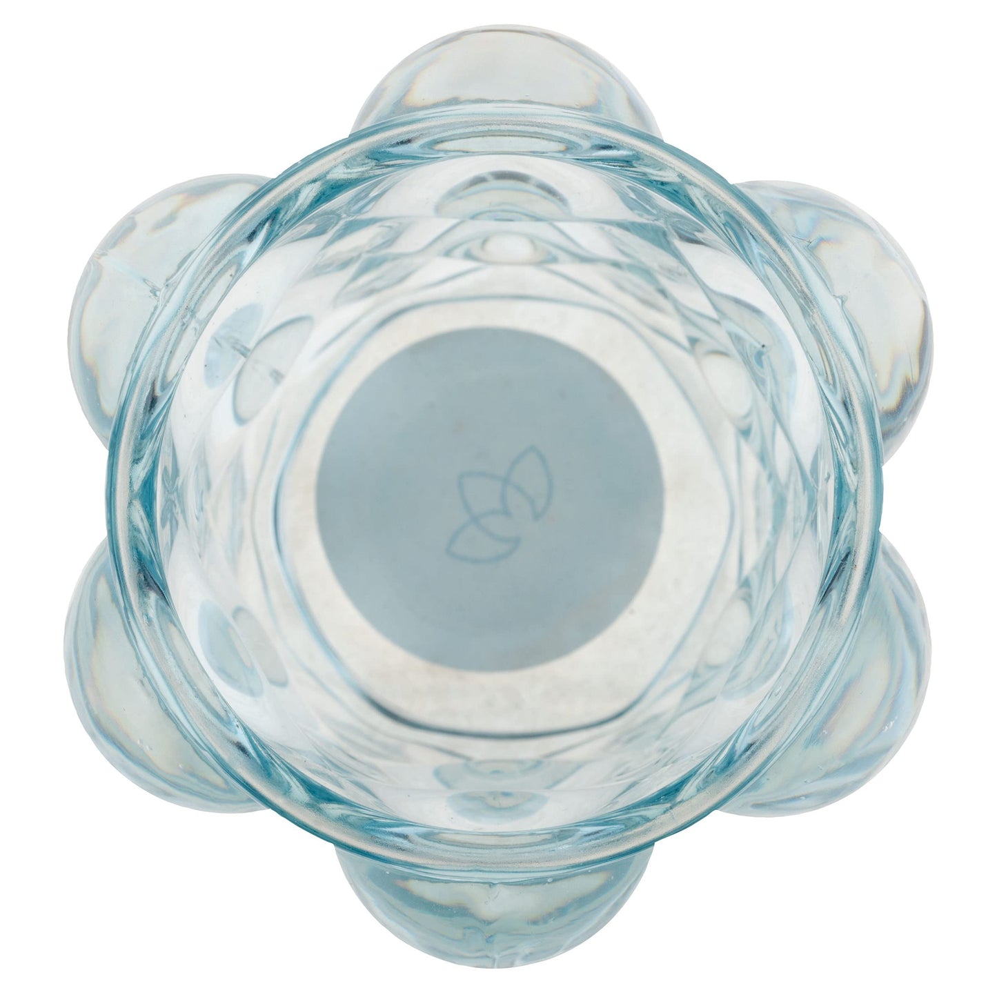 Karma, Lucia Hobnail Votive, Tea Lights Candle Holder, Glass Votive Candle Holders for Table Decorations, Baby Shower, Birthday Party, Weddings and Home Decor, Blue
