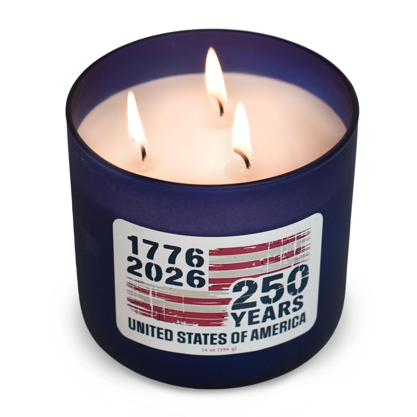 Colonial Candle 250th Anniversary Scented Jar Candle, 3 Wick, 14 oz, 60H Burn - Made in The USA