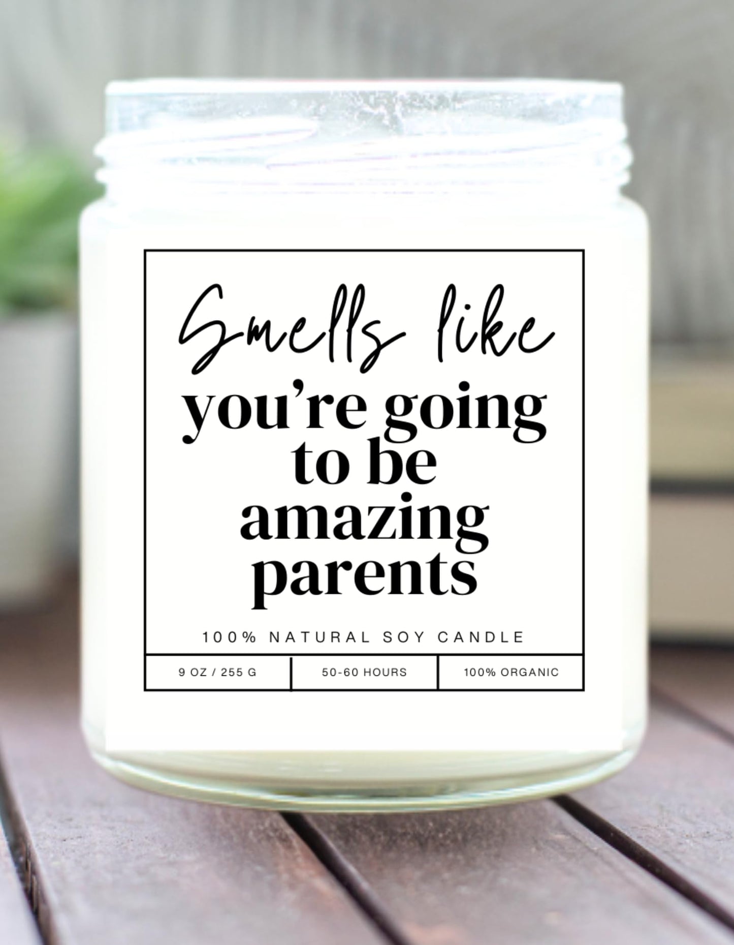 Candle for New Parents, New Parents Gifts for Couples, Mom to be, New Dad - Pregnancy, First Mothers Day, Gender Reveal Gifts, Expecting Baby, Expecting Mom, Pregnant, You'll be Amazing Parents