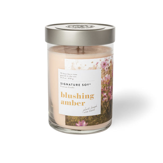 Signature Soy Lidded Blushing Amber Scented Candle Extra Large Jar