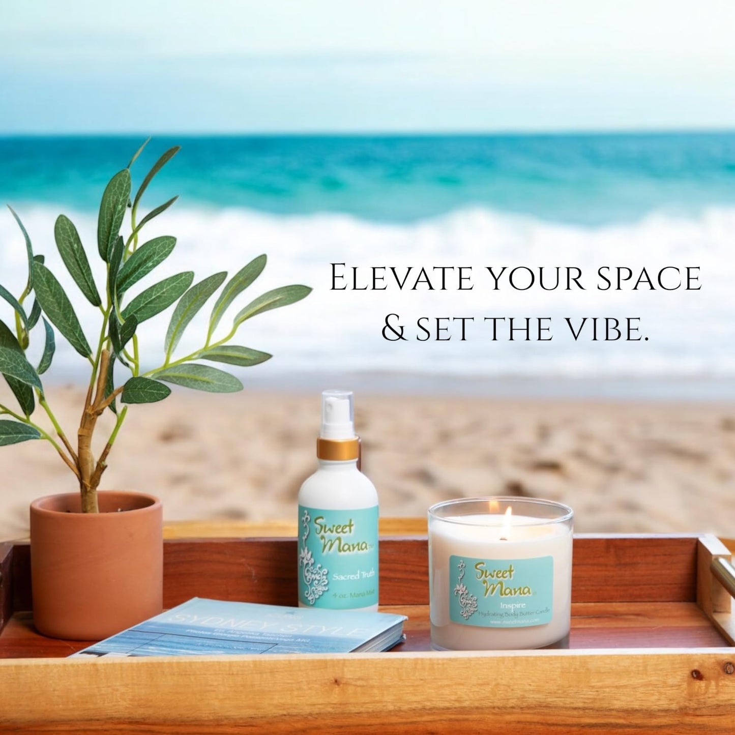 Happiness Lotion Candle | Gardenia, Pineapple & Coconut Water | Luxury Soy Candle | Aromatherapy Massage Candle | Ultra Moisturing Body Butter | Hand Poured in USA | 9 oz. | Sweet Mana
