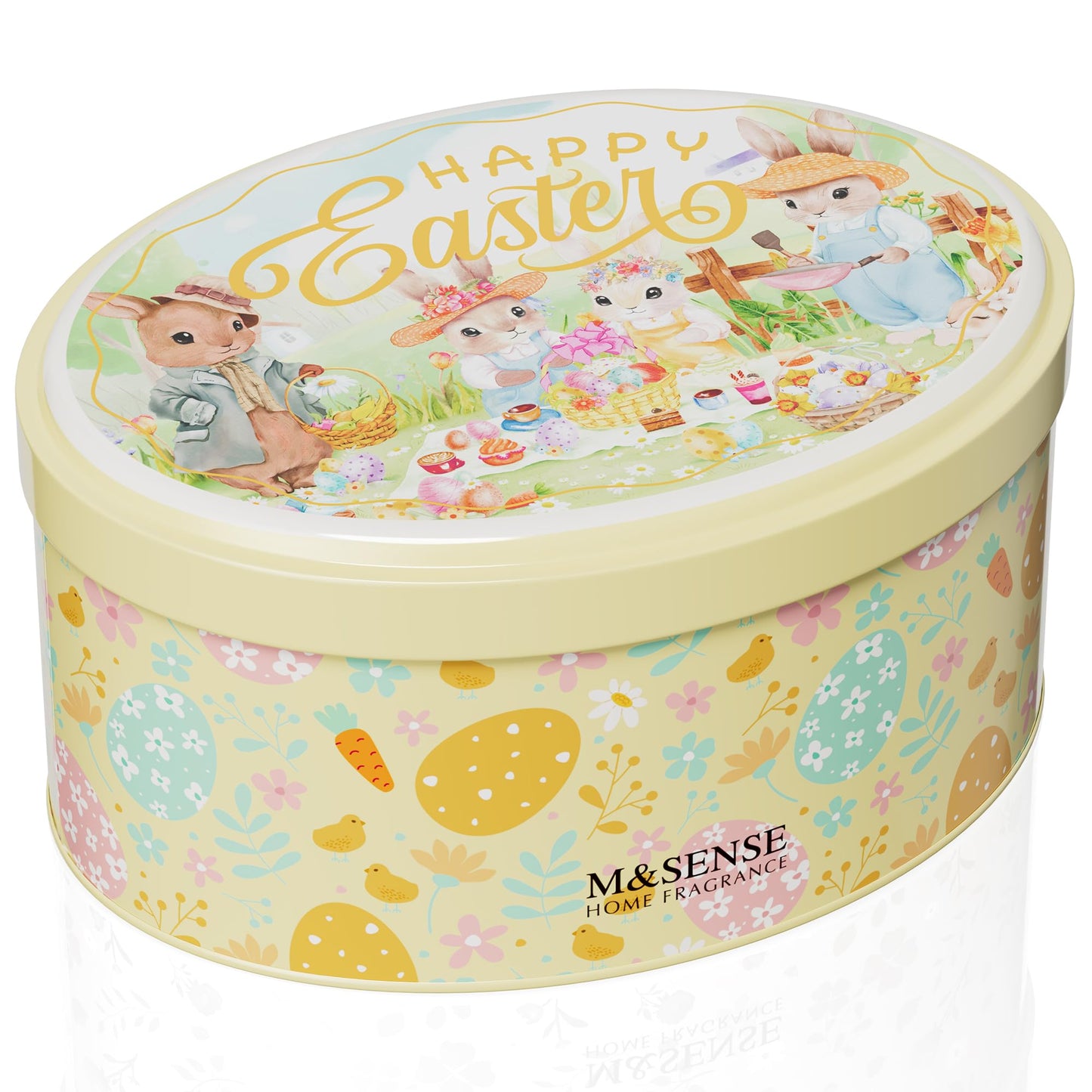 M&SENSE 2 Wick Soy Berry Candles, Oval Jenny Can Spring Candle 12oz,Dual-Wick Sweet Vanilla Scented Soy Wax, Blue Berry Natural Birthday Candles for Kids,Monthers Day Gift,Easter Decor