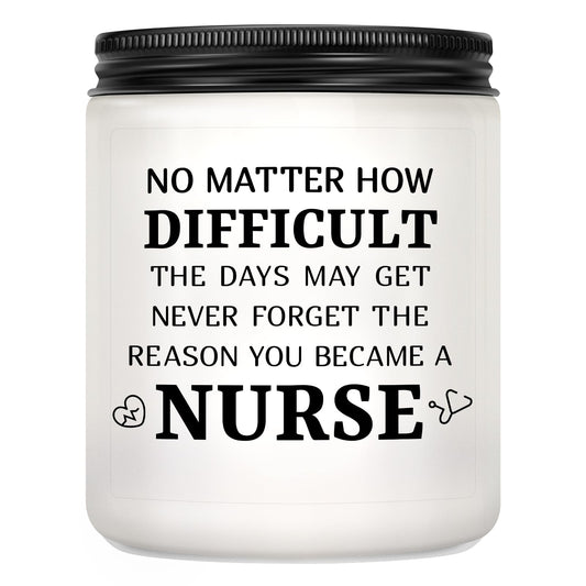 Nurse Graduation Gifts for Women, Nurses Week Gifts Graduation Presents for Nurses, Nurse Practitioner Gift Appreciation Gift - Lavender Scented Candle