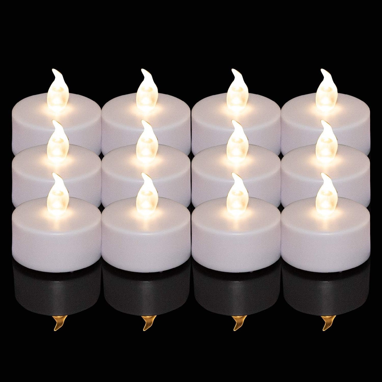 Nancia LED Tea Lights Candles- 100PACK Flameless Candles Realistic and Bright Flickering Long Lasting 200Hours for Holiday Celebration,Home Decoration Warm White