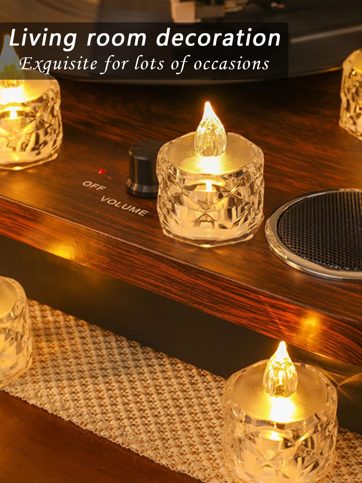 AYMXZT 24PCS Flameless LED Candles - Battery Operated Votive Lights for Wedding Centerpieces, Holiday Tablescapes, Yoga Studios - Safe Tabletop Decor for Dinner Parties & Home Ambiance Lighting