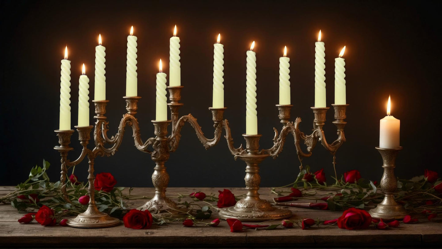 20 Pack 10 Inch Ivory Spiral Taper Candles for Home Decor and Religious Ceremonies, Unscented Dripless Twisted Candlesticks for Weddings Dinner Holiday Decoration Formal Events