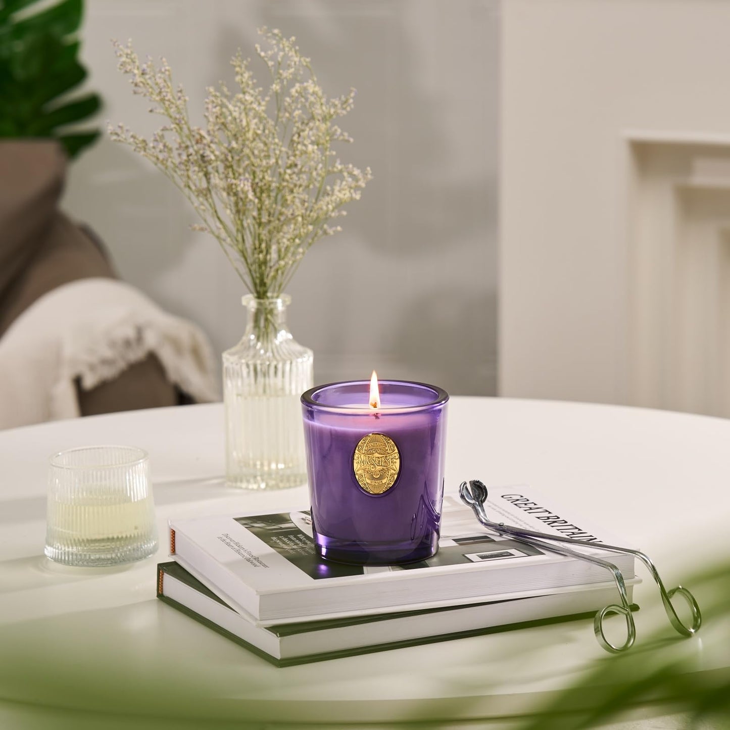 M&SENSE Natural Strong Soy Candle | Berry Rose & Purple | 9.2 oz, 50H Burn Time | Luxury Scented Candle for Relaxation, Gifting, Home Décor | Ideal for Bedroom, Office, Party Ambiance