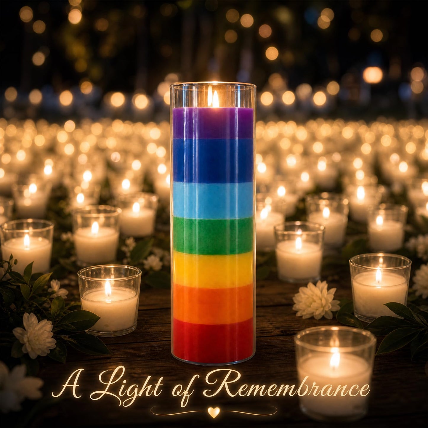 1 Piece Unscented 7 Color Glass Prayer Devotional Candle, Hand Poured Wax Candles - 2.24 Inch x 7 Inch, Great for Sanctuary, Vigils, Casting Chimes, Rituals, Spells, Wiccan & More