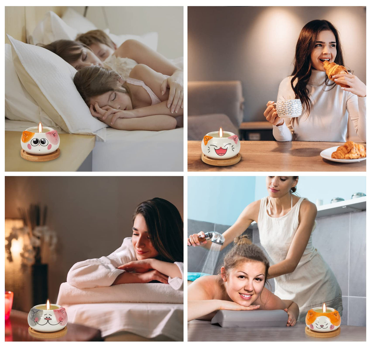 Kinforse Scented Candles Birthday Gifts for Women, Owl Gifts for Women, 6 Pack Novelty Owl Aromatherapy Candle Bulk Gift for Birthday Mother's Thanksgiving