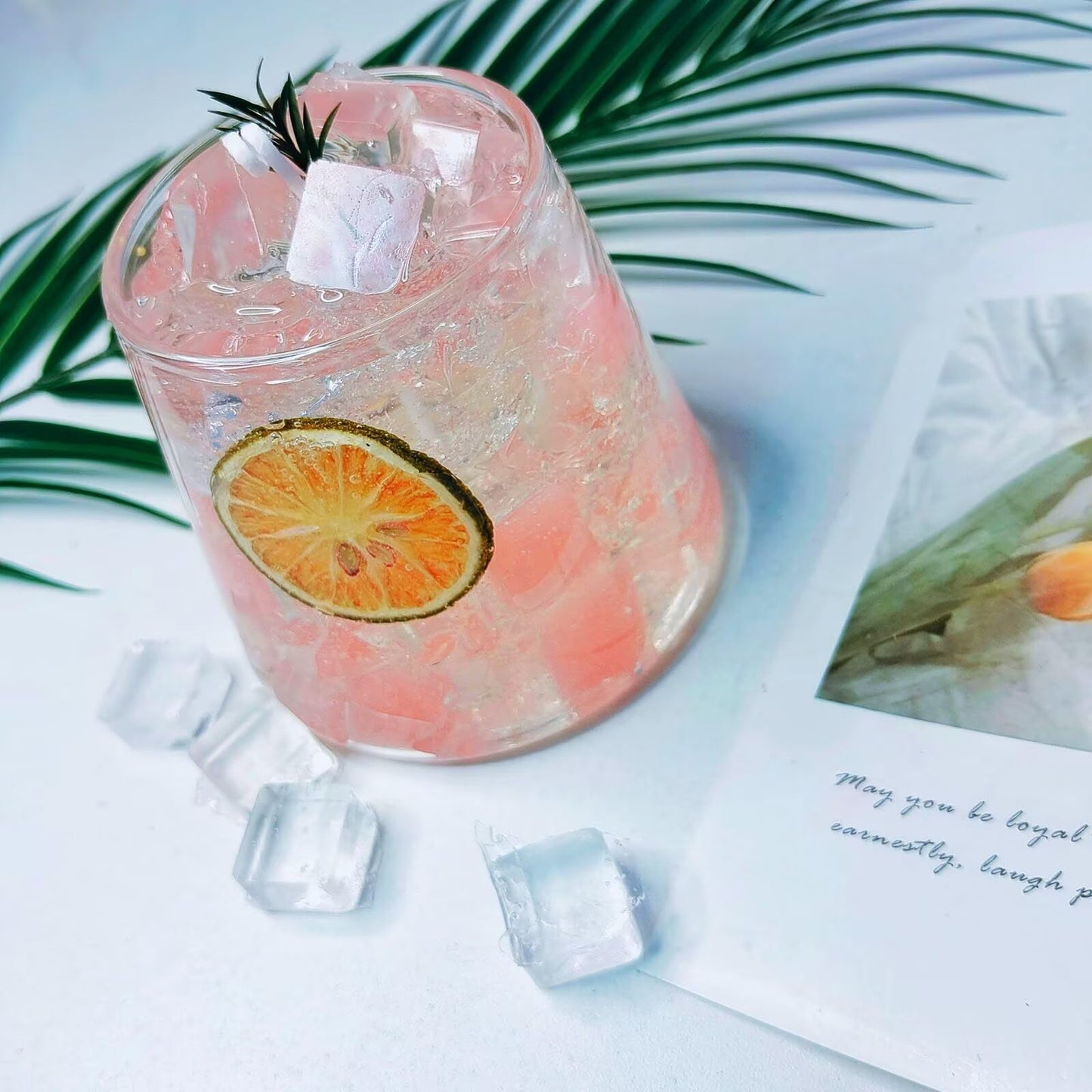 Decorative Jar Candles for Home Scented Aromatherapy Candle Long Lasting Cute Candles Gift for Women Mother's Thanksgiving Day Birthday Present Unique Jelly Wax Candle Peach