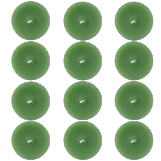 Serene Sage & Coasta Sea Salt Scented Tealight Candle 12Pack Sage Green Tea Light Candles Hand-Poured Smokeless 4 Hour Burn Time Candle Perfect for Relaxation Calming Ambiance Home Spa