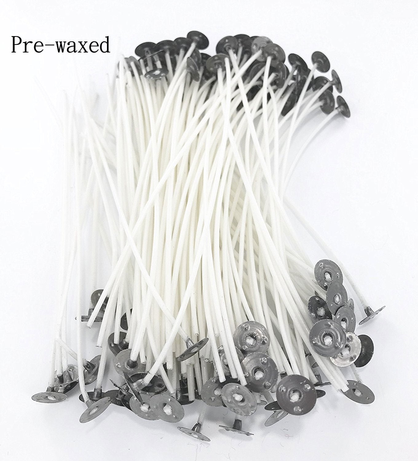 Cotton Wicks for Candle Making, Prewaxed Low Smoke Natural Candle Wicks Bulk, Gift for Makers (6 Inch, 120, Pieces)