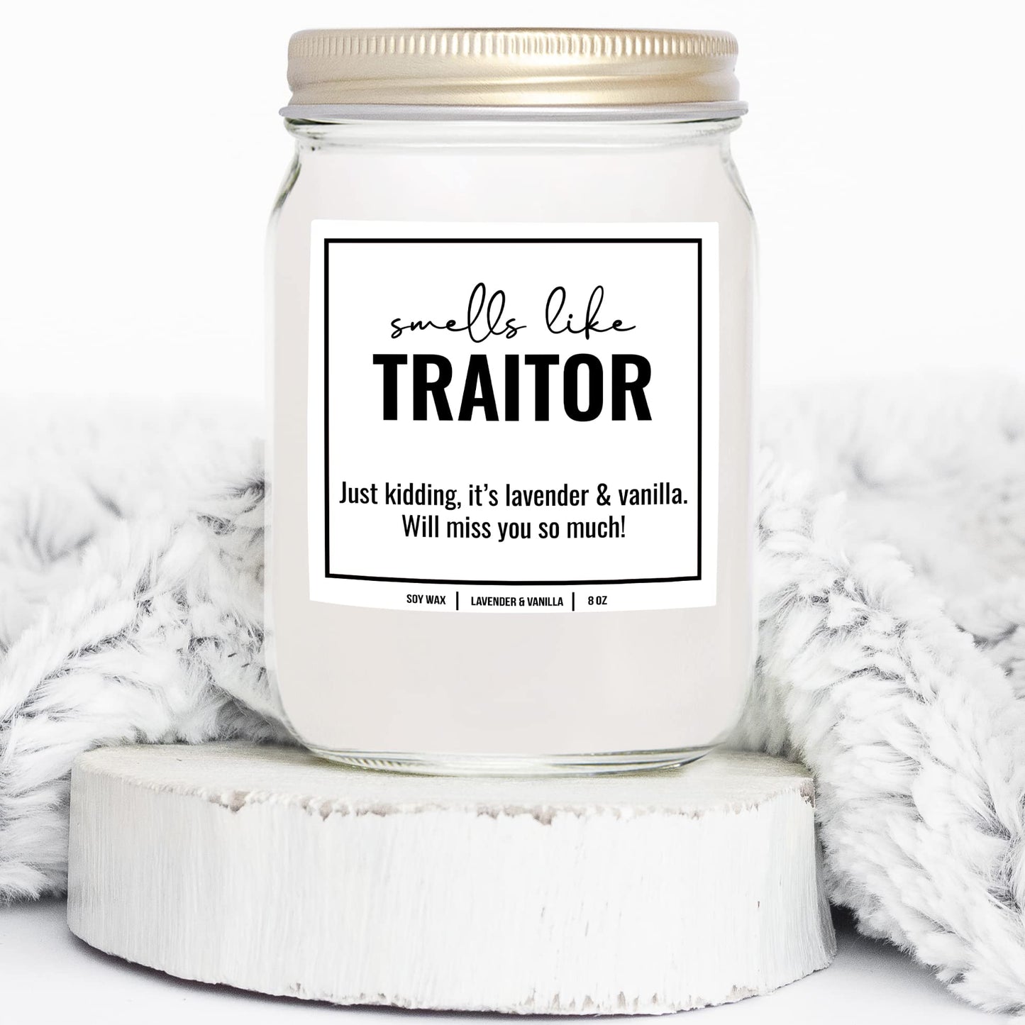 You Nique Designs New Job Candle for Women, 9 Ounces, Going Away Gifts for Coworker, Coworker Leaving Candle for Women, Farewell, Goodbye, All Natural Soy Aromatherapy Candles (Lavender & Vanilla)