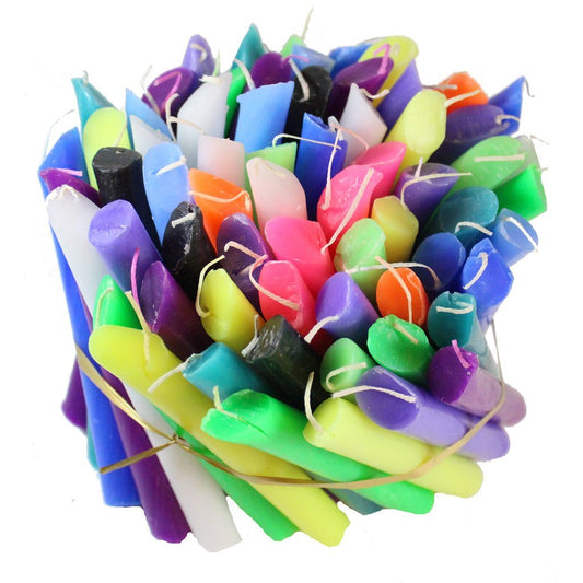 Bulk Wine Bottle Dripping Candle - Assortment of Multi Colored Drip Candles - 75 Drip Sticks