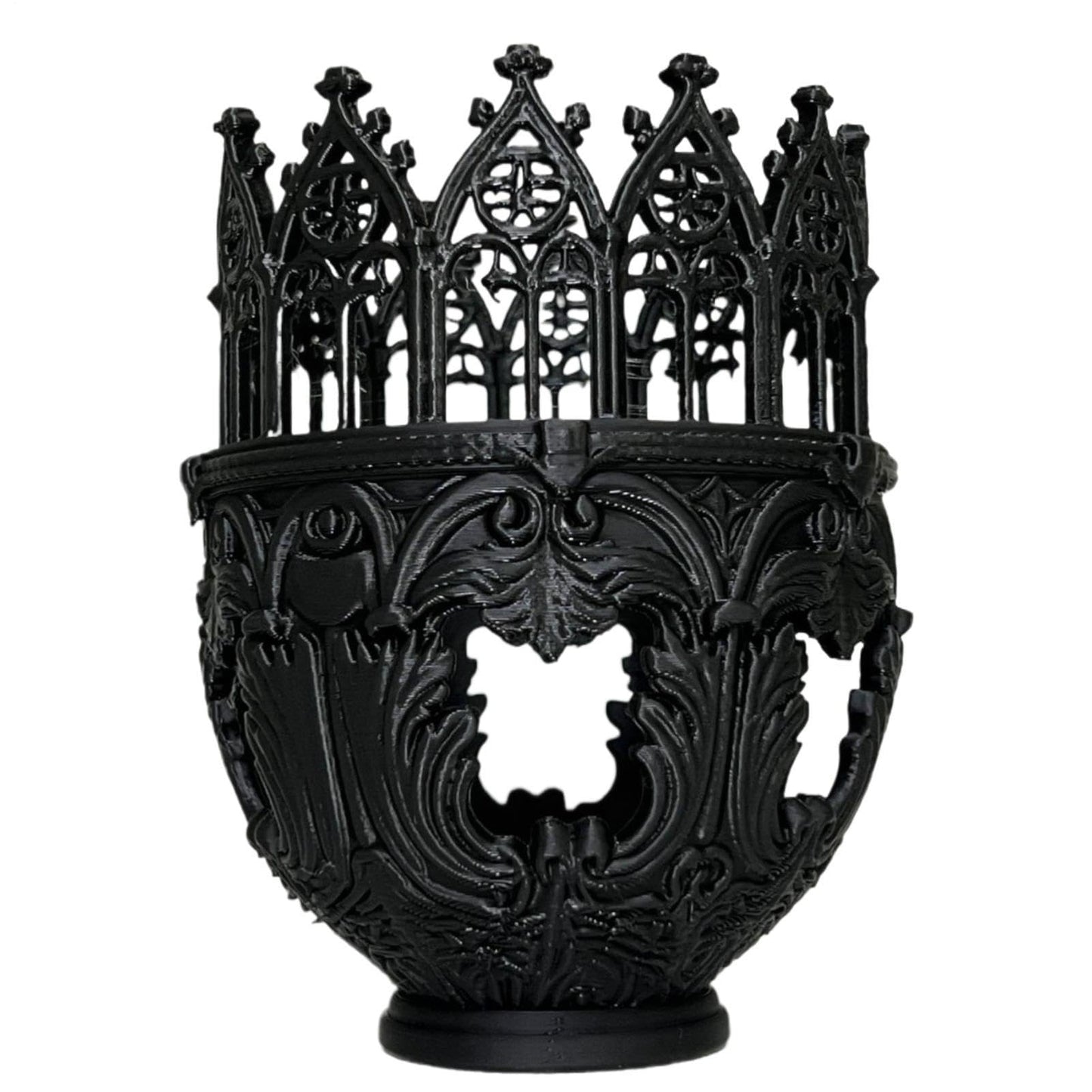 Candle Holders for Pillar Candles - Cathedral Design Table Centerpiece - Candlelight Stand | for Home Dinner Room Fireplace Mantel Farmhouse Wedding