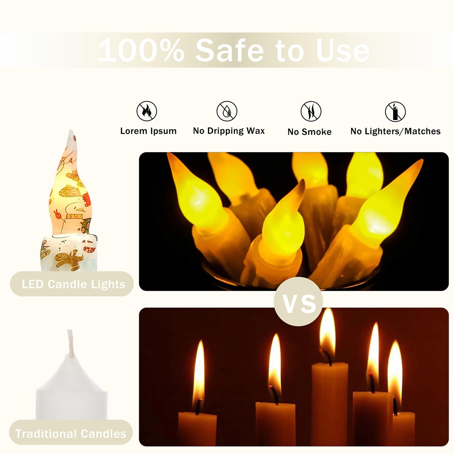 Christmas Candlesticks Flameless Taper Candle,Gedengni 4pcs Red LED Tapered Candles Remote Dipped Candle 6inch Green Battery Chandelier for Enchanting Weddings and Harry Potter Inspired Vigils(CHMAS)