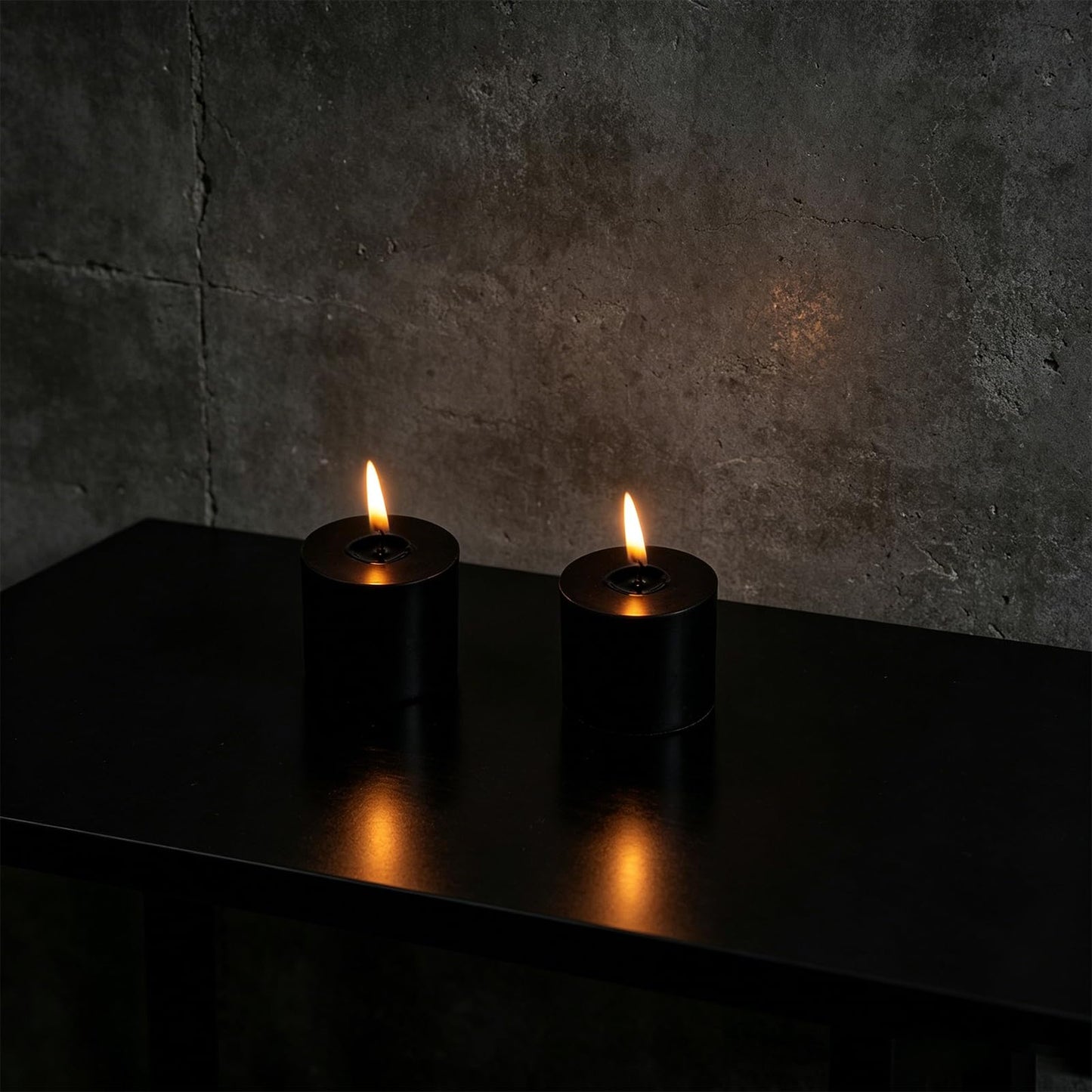 9 Packs Black Votive Candles, Unscented Small 1.5 Inch by 1.25 Inch Wax Candles for Halloween, Wedding, Party, Home Table Decor - 8 Hours Burn Time