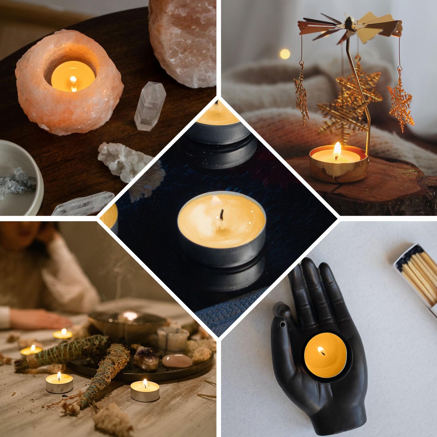 Natural Organic Beeswax Tealight Candles in Metal Aluminum Cup, Mini Beeswax Candle Bulk Unscent Smokeless 4+ Hours Burning - Yellow, Pack of 100