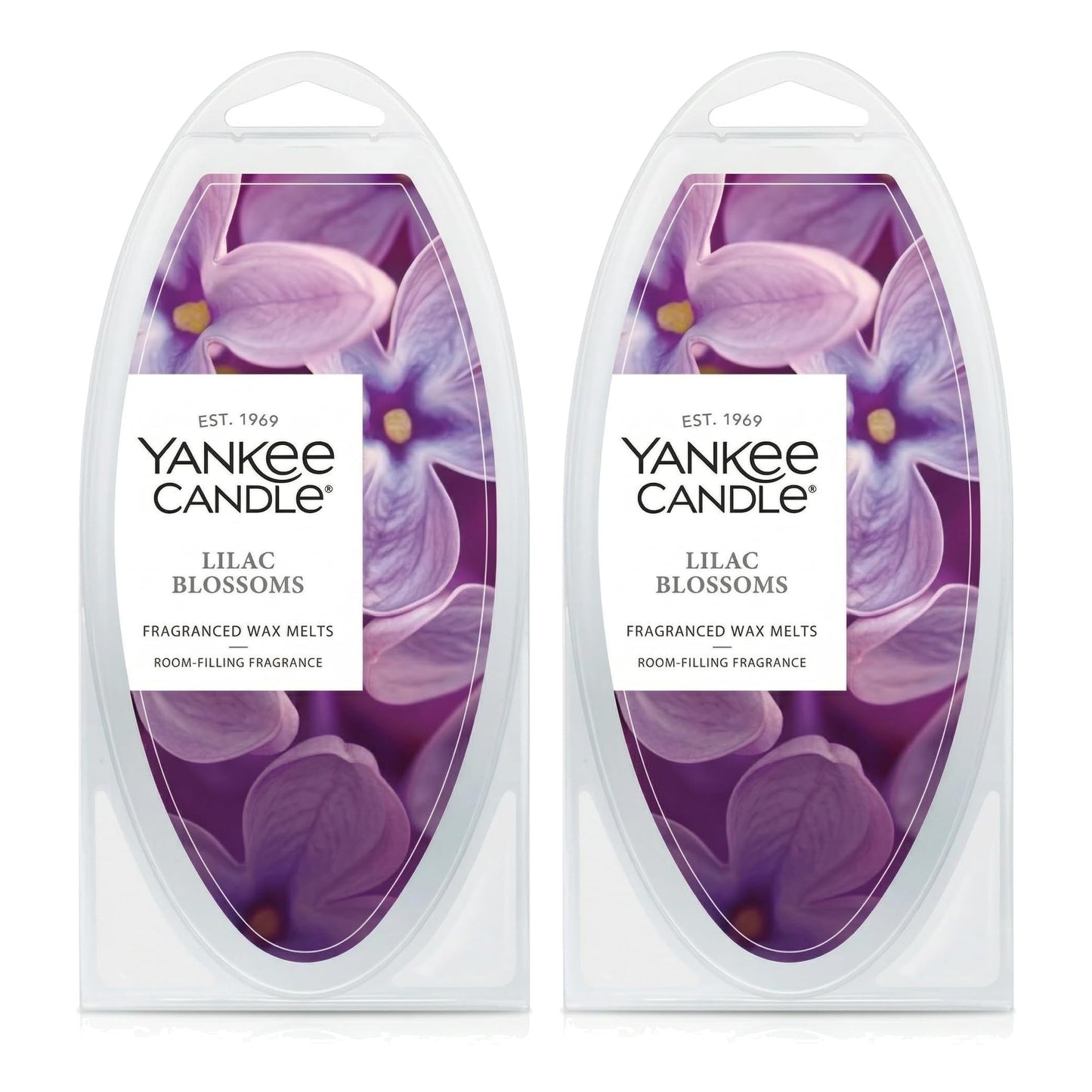 Yankee Candle Scented Wax Melts for Wax Warmers, Long Lasting Home Fragrance, Odor Eliminating Wax Cubes, Lilac Blossoms, 6 Count (Pack of 2)