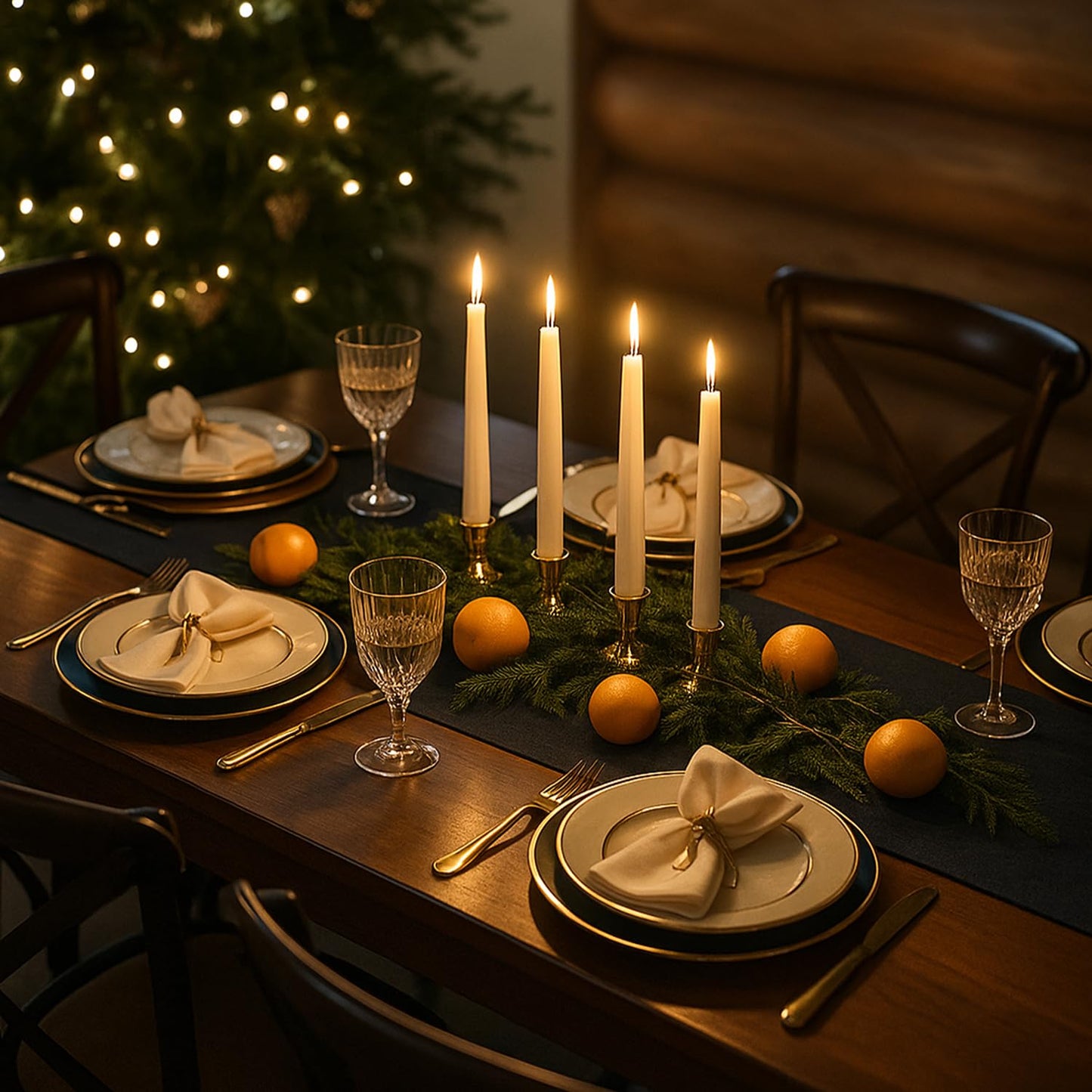 Supply Sure 12 Pcs Flameless LED Taper Candles with Remote Timer | Battery Operated (Battery NOT Included) White Fake Candlesticks for Window & Christmas Decor (Pack of 12)