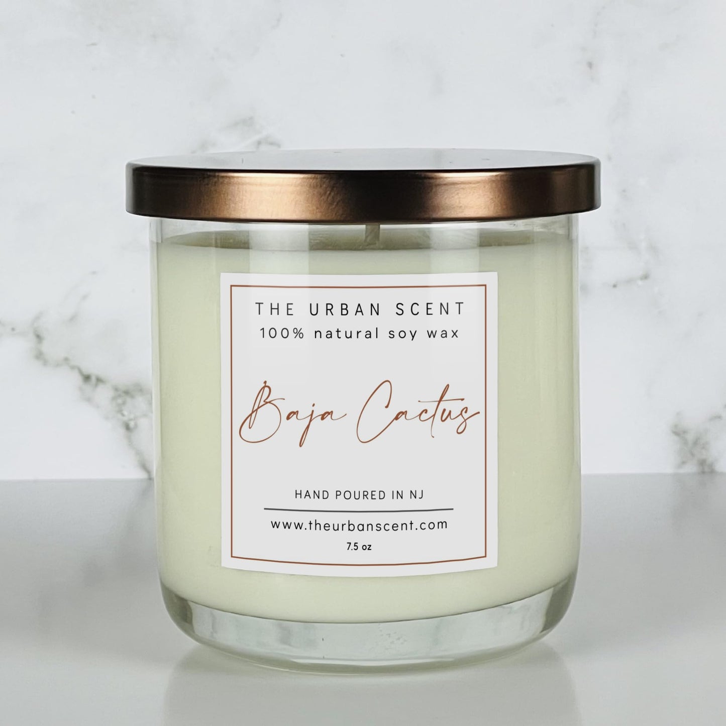 Baja Cactus Blossom Candle | Scented Soy Candle for Home| 7.5 oz, 45 Hour Burn Time, Made in The USA