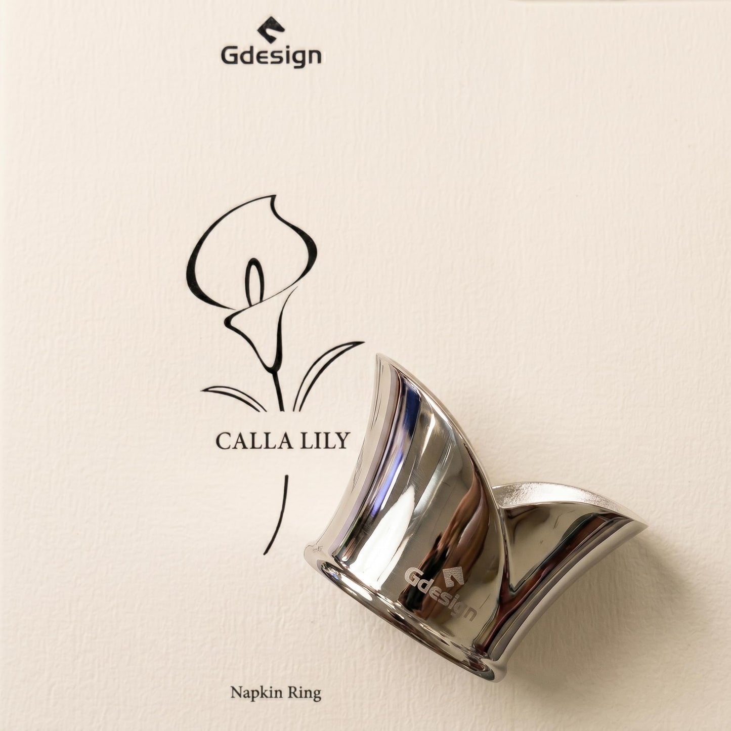 Gdesign Stainless Steel Napkin Ring, Decorative Napkin Holder for Dining Table Decoration, Gifts, Setting for Party, Wedding, Christmas, Thanksgiving and Birthday
