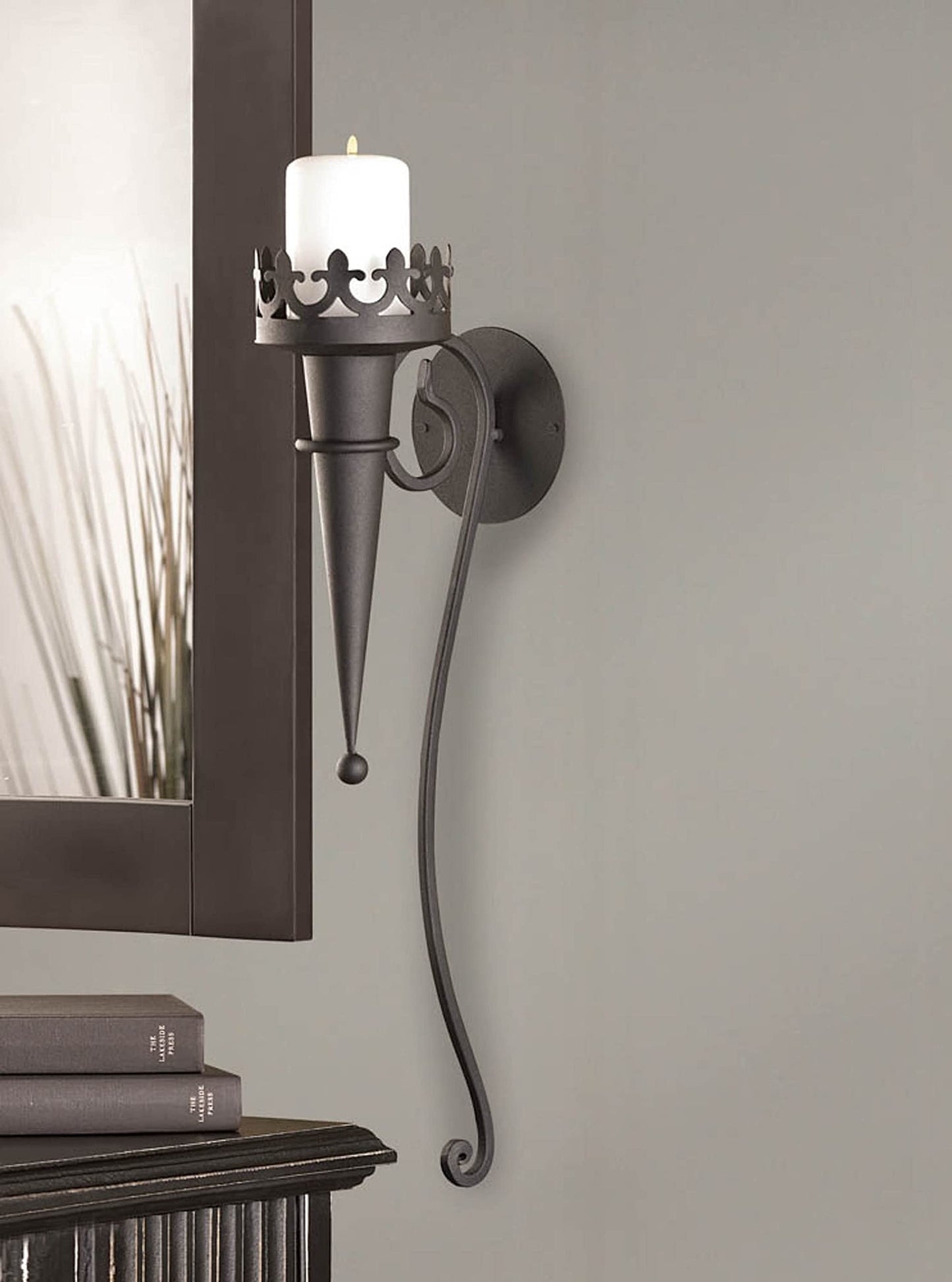 Gifts & Decor Gothic Candle Torch Wall Pillar Home Decorative Sconce
