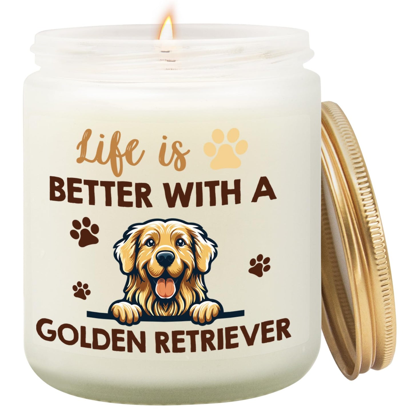 Goiicoln Golden Retriever Gifts for Women, Golden Retriever Candle, Dog Mom Gift, Goldens Retrievers Mom Gifts for Birthday, Mother’s Day for New Pet Parents