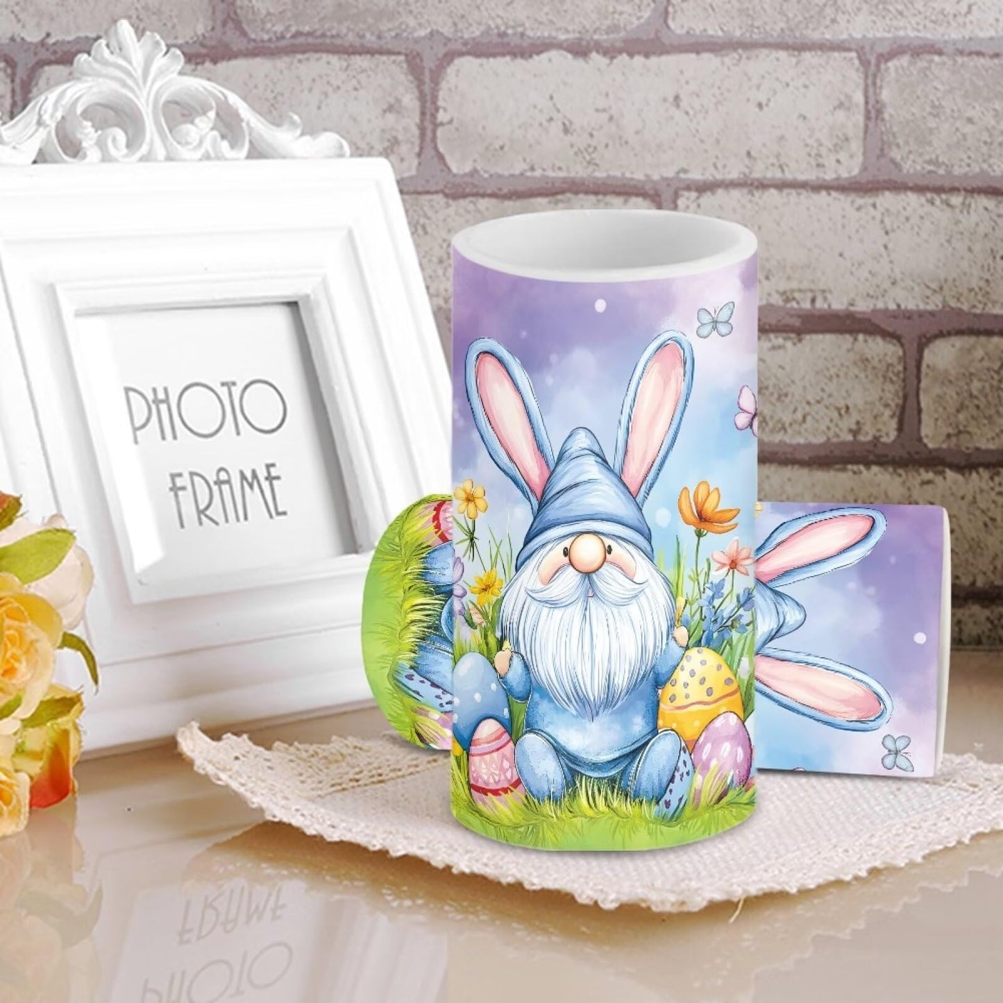 Luarisgur Flameless Candles LED Easter Gomes Stars Decorative Candles Battery Operated Ornage Flickering Candles with 18-Key Remote Timer Pillar for Home Living Room Party Table Decorations