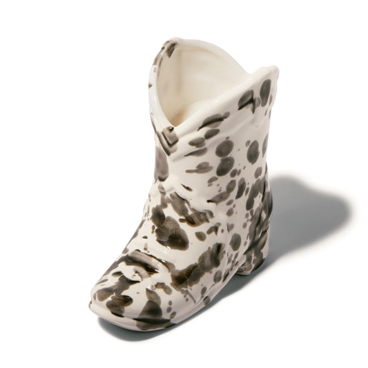 Paddywax Nashville Cowboy Boot Candle Collection Scented Soy Wax in Ceramic Vessel, Home Décor Candle for Living Room, Bedroom & Office, Western Inspired, 6 oz, Palo Santo Suede