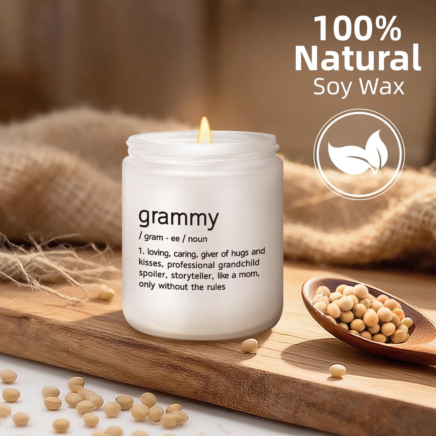 Grammy Gifts Birthday Gift for Grammy, Gifts for Grandma from Grandids, First Time Grandma, Funny Gramma Birthday Christmas Mother's Day Gift - Lavender Scented Candle