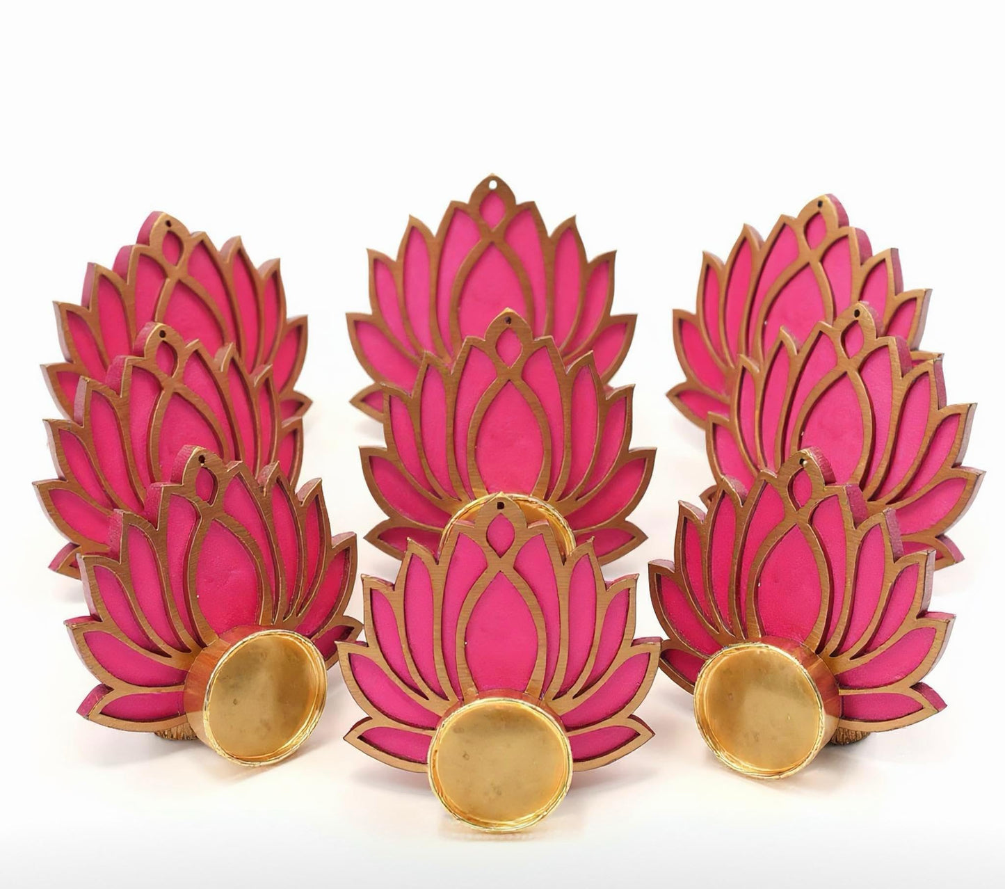 India Gift Hub Tea Light Holders, Diwali Diyas, Diwali Gift, Home Decor, Diwali Decor, Candle Holders, Tealight Holder, Table Top. (Pack of 15)