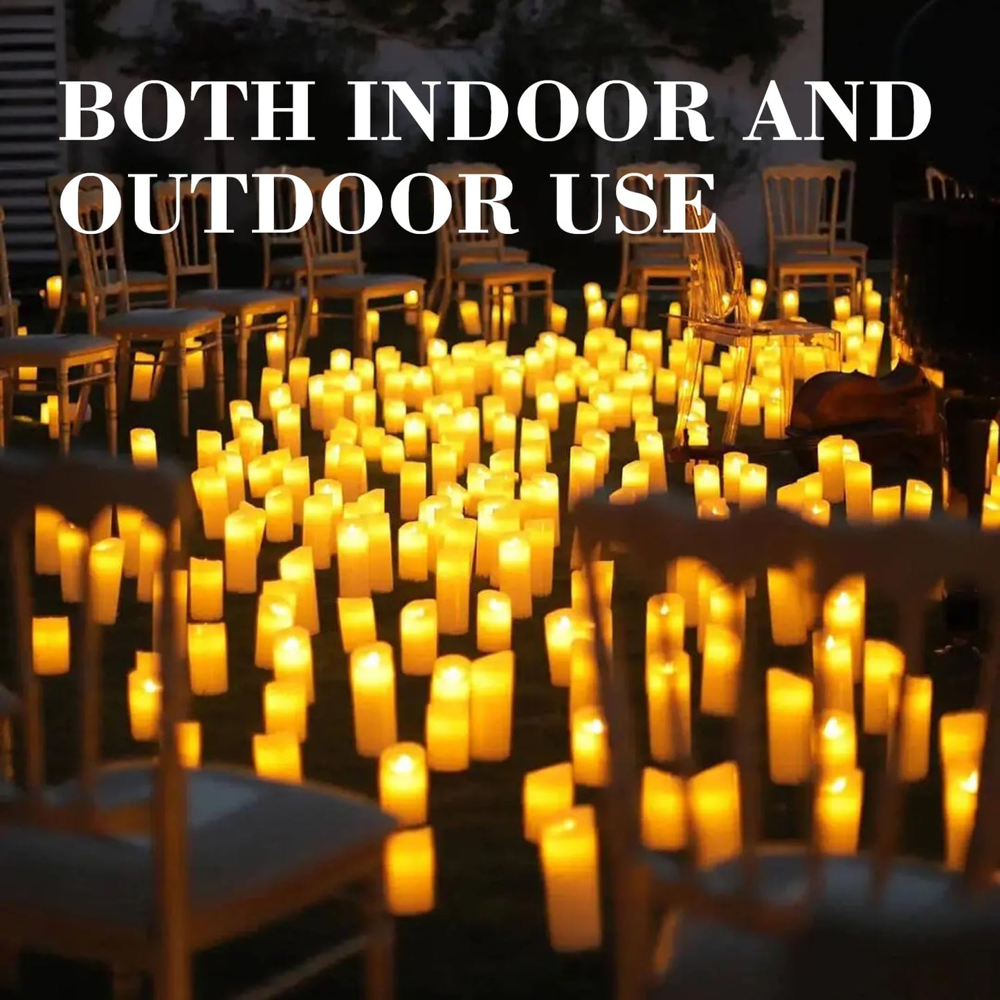 fclayvts 36-Pack LED Flameless Candles with Remote Control - Perfect for Home, Parties, and Special Occasions - Create a Magical Ambiance Effortlessly(Three Sizes)