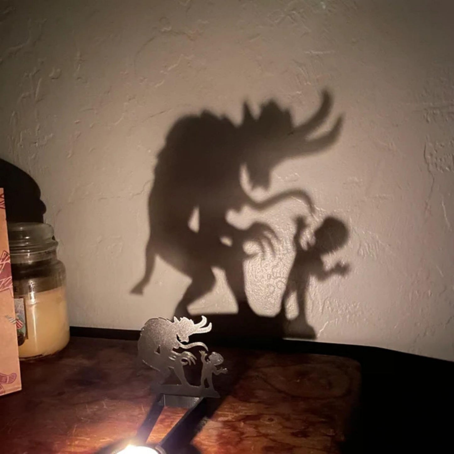 2024 New Tealight Shadow Caster, Halloween Tea Light Holder, Witch Halloween Tealight Shadow Caster, Demon Halloween Tealight Shadow Caster for Home Party Scary Candle Stands Table Decor