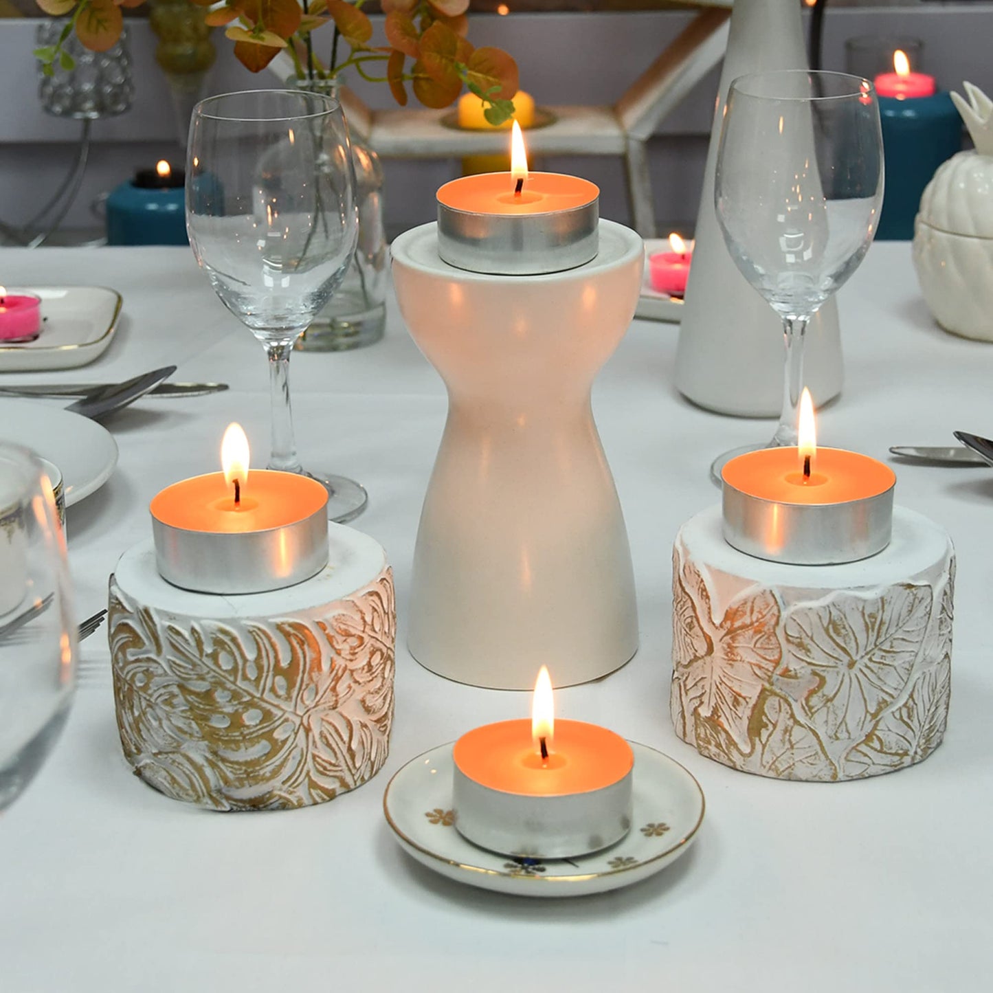 Zest Candle Orange Mega Oversized Tealight Candles