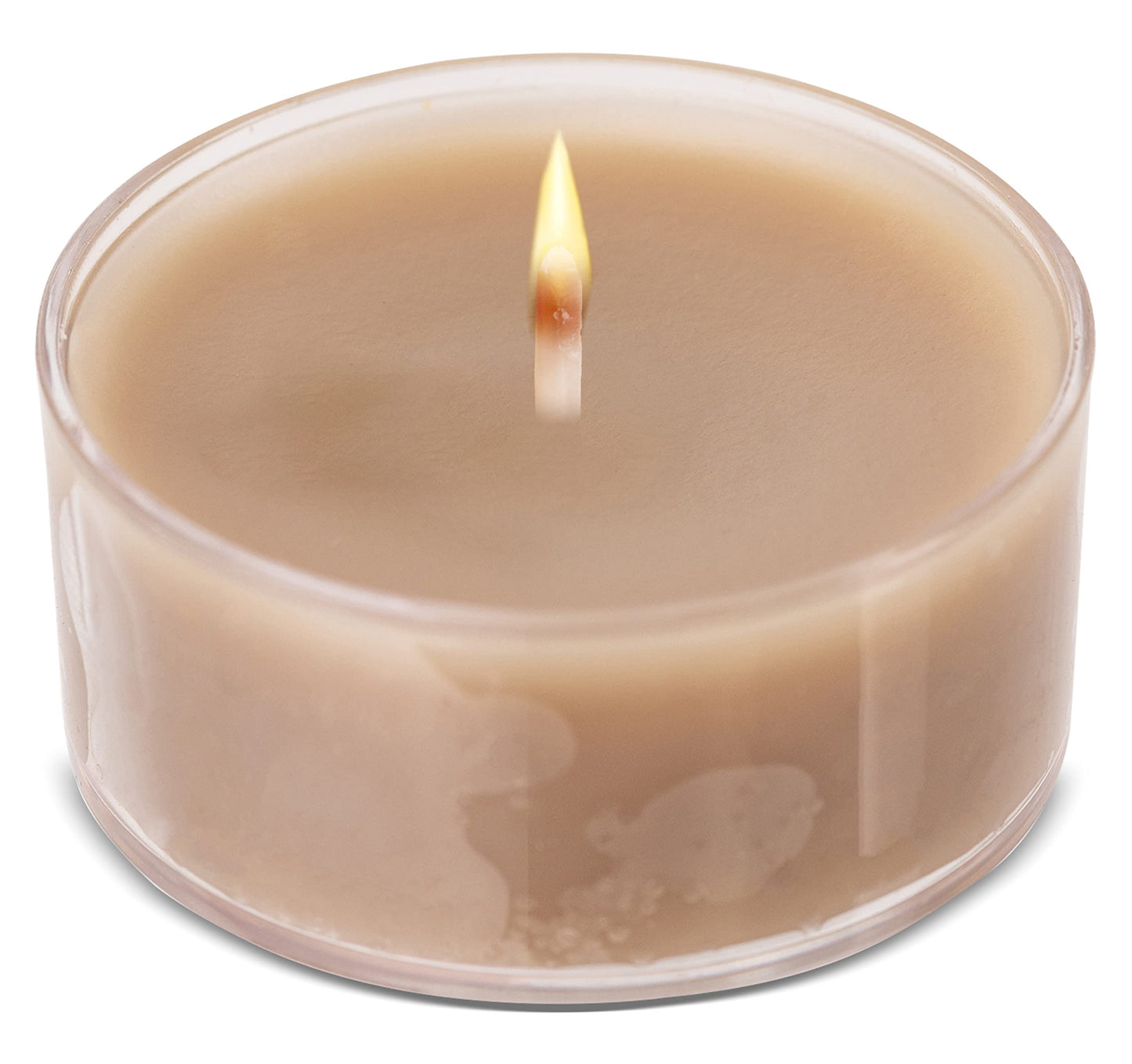 HYOOLA Scented Tealight Candles - Clear Cup - Roasted Almonds Tealight Candles Scented - 6 Hour Burn Time - 15 Pack - European Made