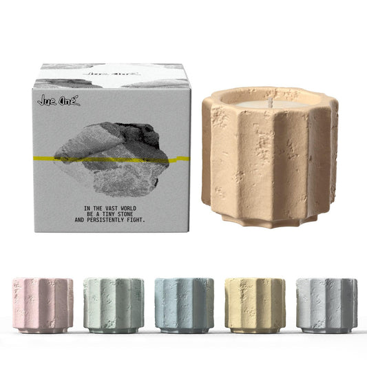 JueOne Scented Candles Set for Home, 6 Pack Natural Soy Wax Candle Gift Set, Non-Toxic Cement Jar Candles, Luxury Aromatherapy for Stress Relief, Highly Scented, Housewarming Gifts