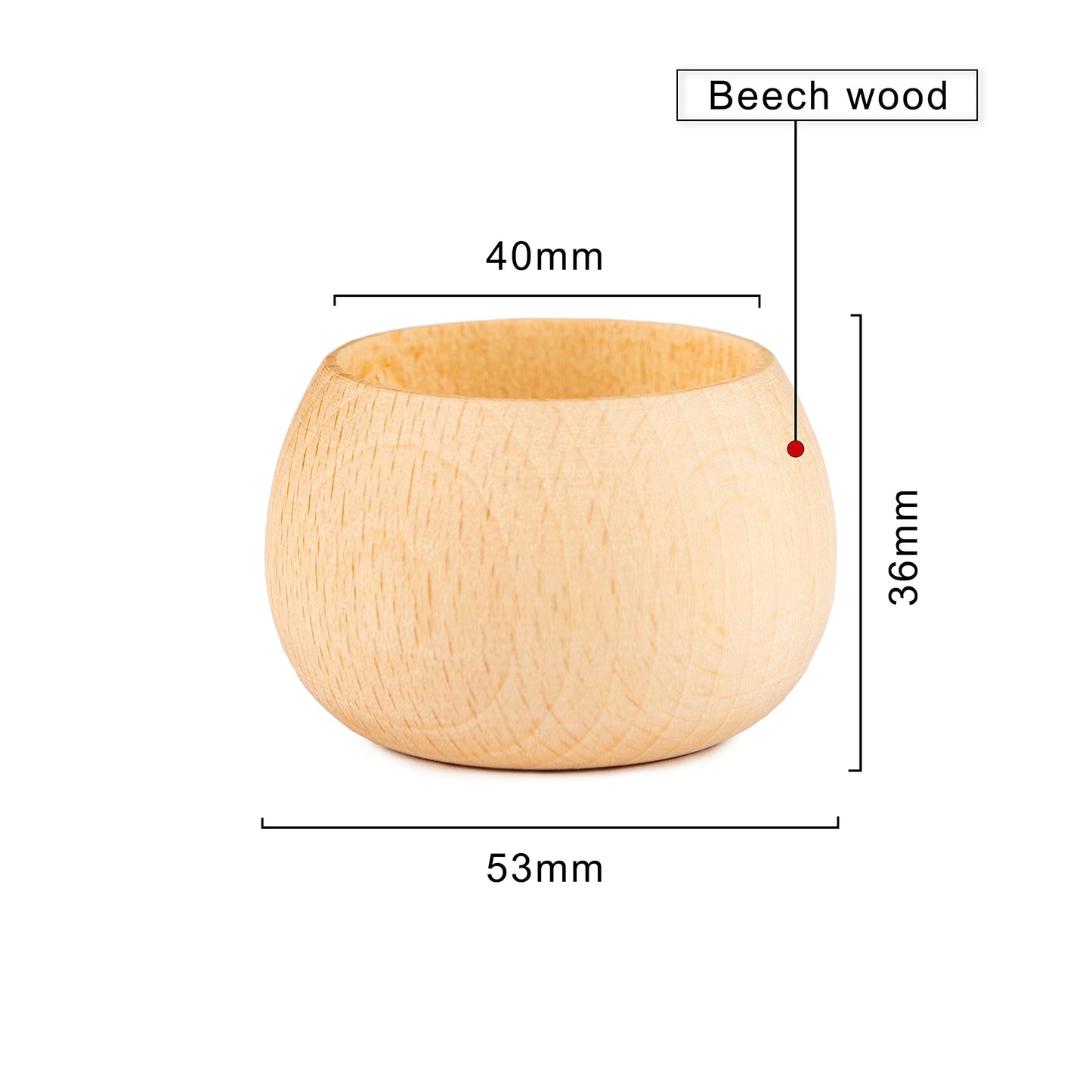 Woodvio - Handmade Wooden Candle Holders for votives and Tea Lights Candles, Set of 6