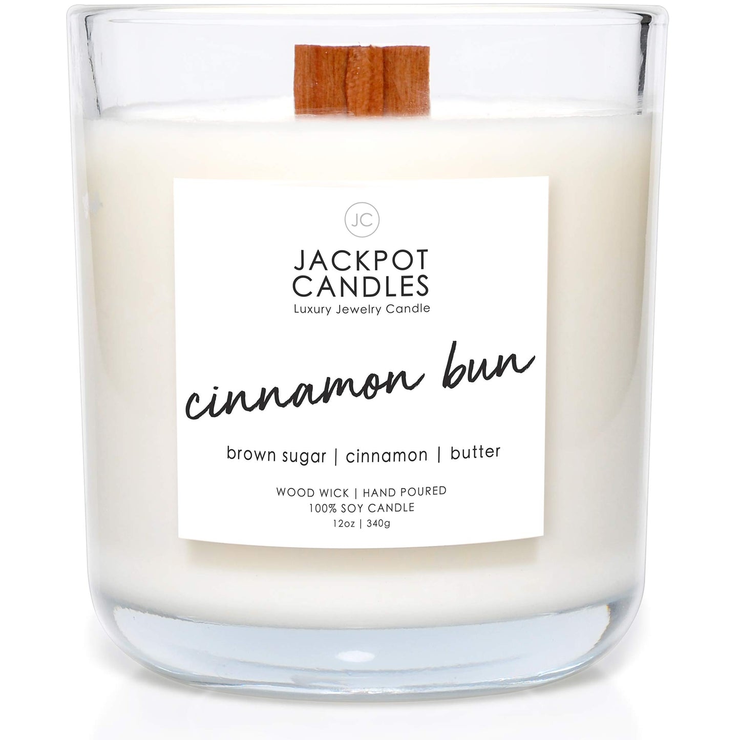 Cinnamon Bun Candle with Ring Inside (Surprise Jewelry Valued at $15 to $5,000) Ring Size 7