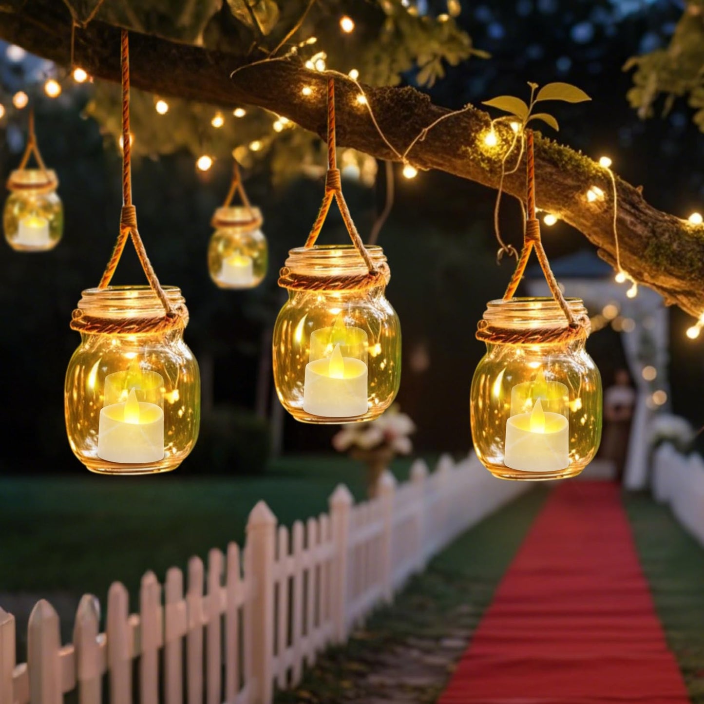 Haown White Flameless LED Tea Lights - Battery-Powered Dancing Flame Candles for Modern Homes, White Weddings & Easter Decor (White Base, 24 Pack)