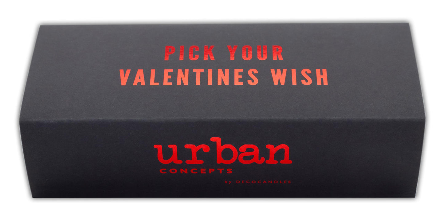 Happy Valentines Day Candle Gift Set - Spices & Evergreen, Tobacco Vanilla, Peach Mango - Gifts, I Love You Gifts, Sexy Romantic Scented Candles (2.7 Oz. 3 PCS)