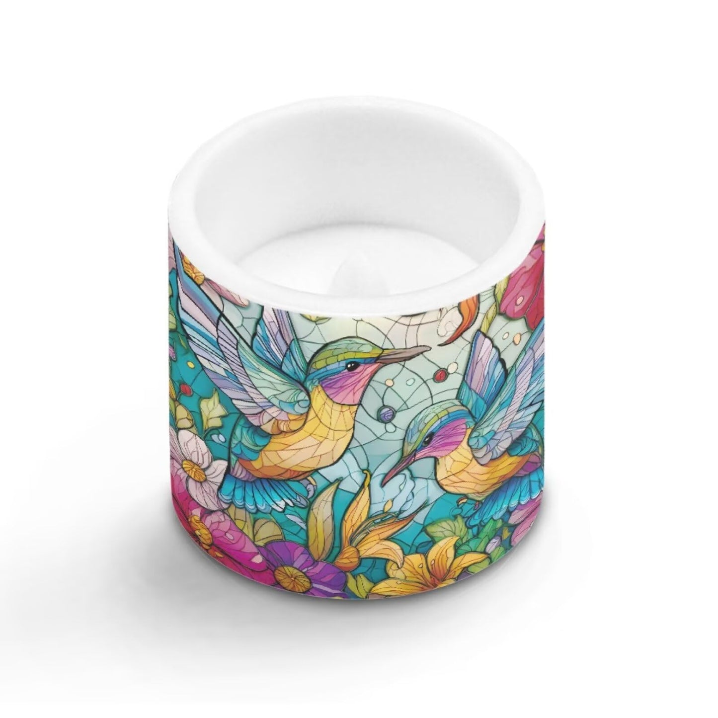 Cozeyat Colorful Bird LED Candles Set of 4 Battery Powered Flameless with Remote Timer Flickering Flame Waterproof for Home Beach Garden Use