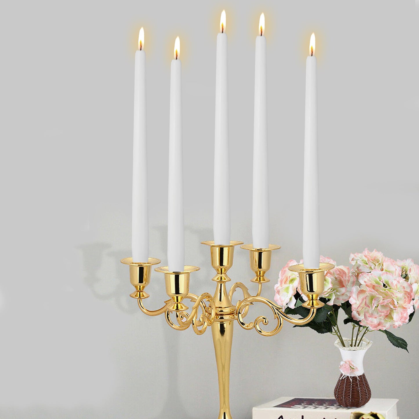Spiral Taper Candle Twisted Candlesticks Pastel Candle Sticks Long Tapered Candles Unscented Twirl Candle Tall Smokeless Candle for Home Décor Weddings