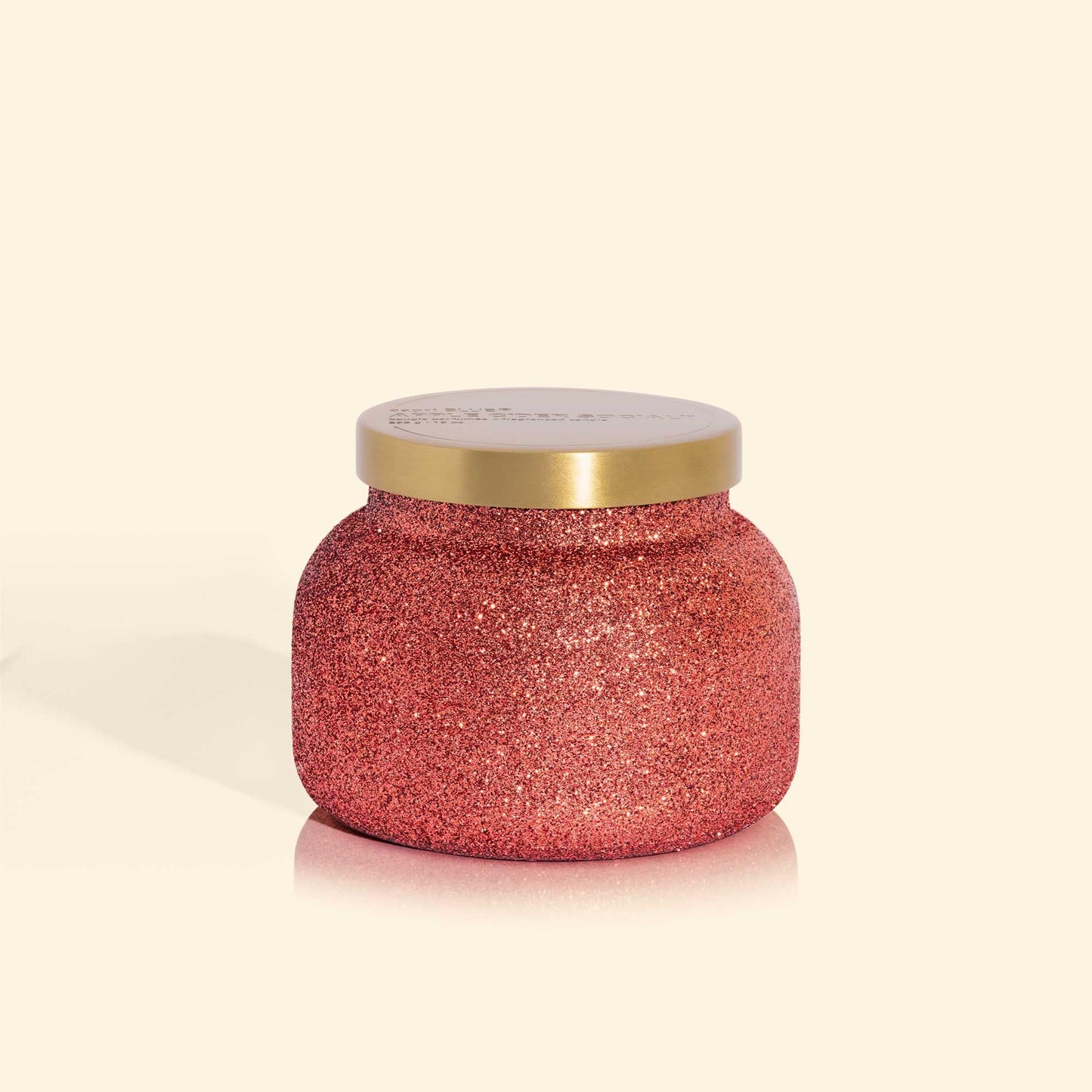 Capri Blue Signature Glam Jar Candle - Long Lasting Soy Wax Blend - Glitter Candles for Home Scented with Luxury Holiday Scents (Apple Cider Social, 19 oz)