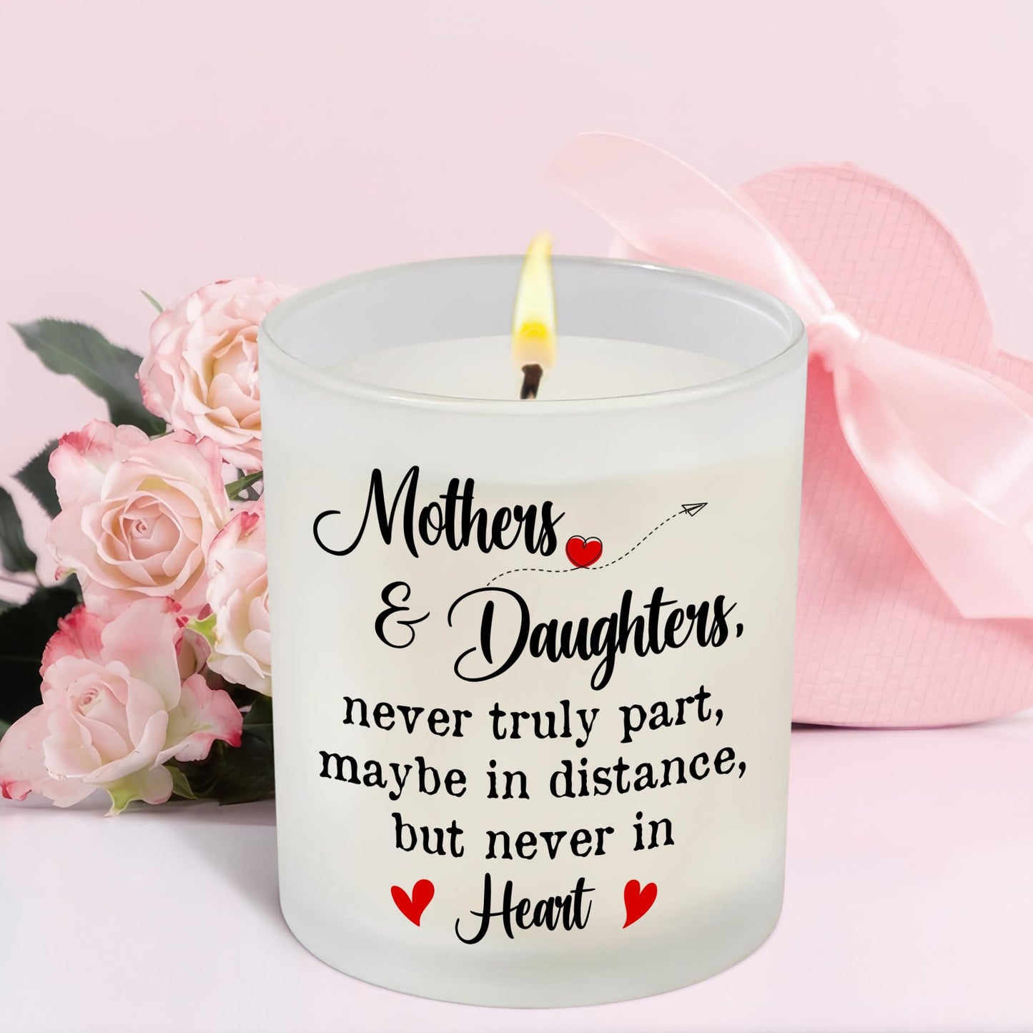 TEEZWONDER Birthday Gifts for Mom from Daughter - Long Lasting Vanilla Lavender Candle 10 oz - Mothers Day Birthday Gifts for Mom Mother Mama Grandma, Mother Daughter Gift, Scented Candles for Women