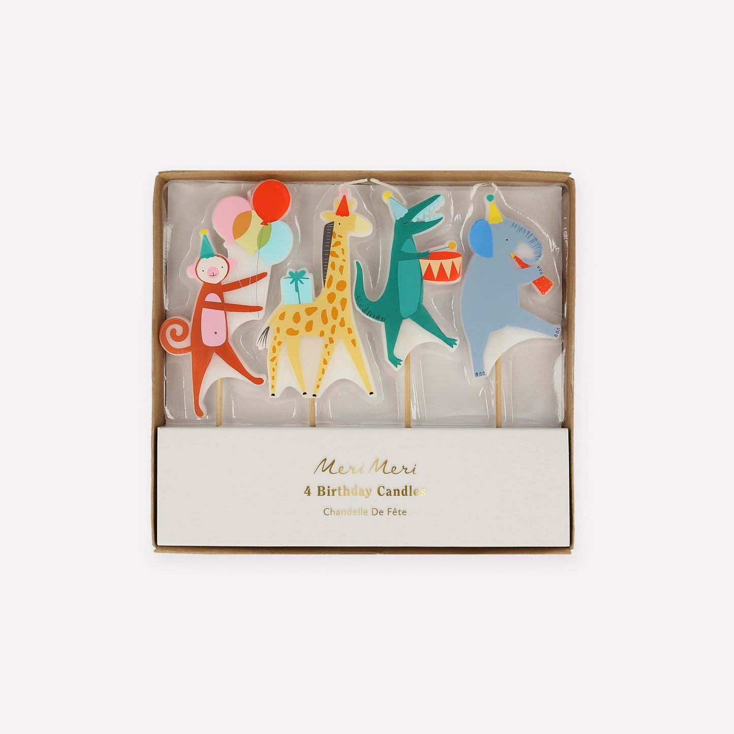 Meri Meri Animal Parade Candles (Pack of 4)