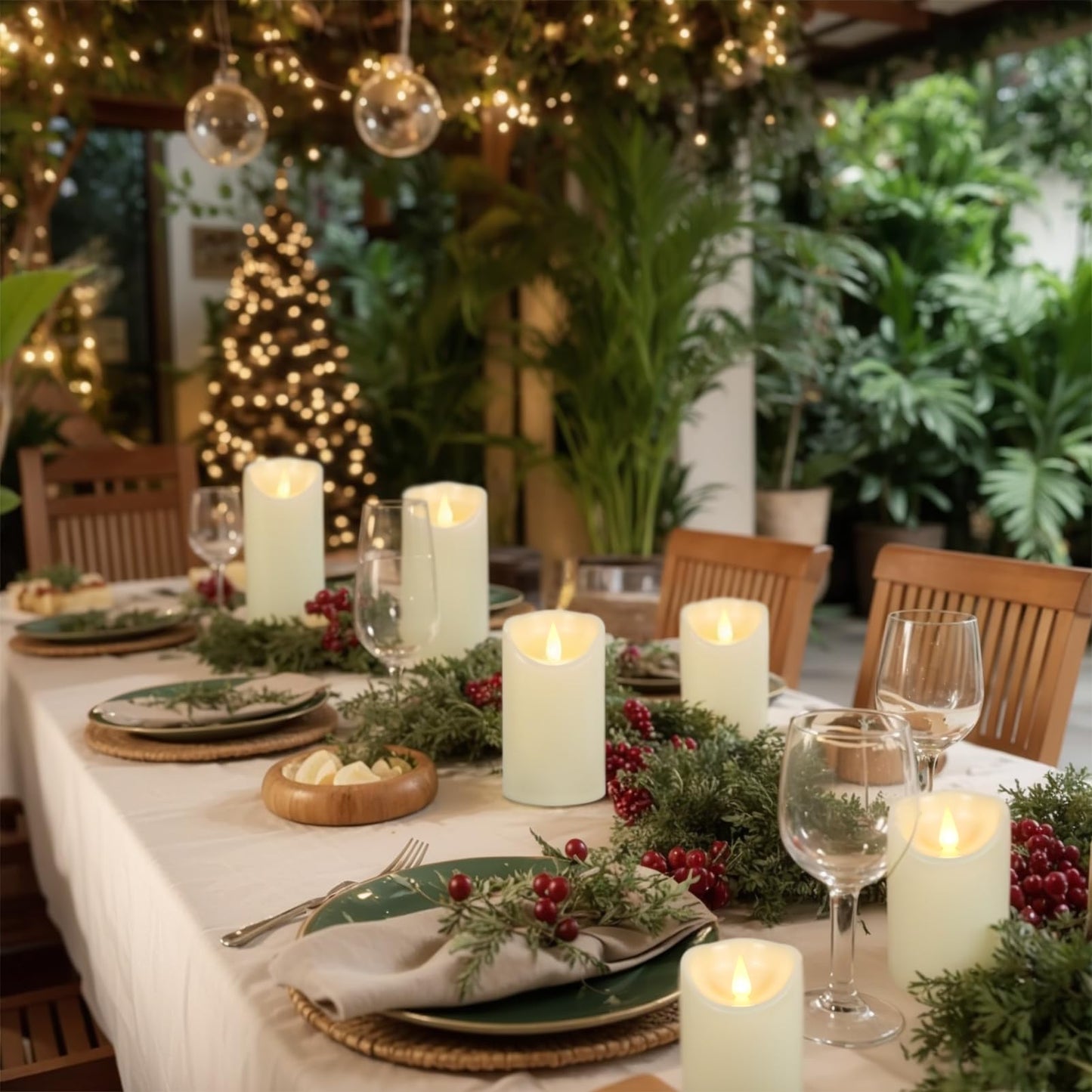 Wondise Flameless Candles with Remote, Set of 6 Battery Operated Flickering Flameless Candles with Timer 2/4/6/8H, Ivory Plastic LED Candles for Home Decor Wedding Christmas Decorations