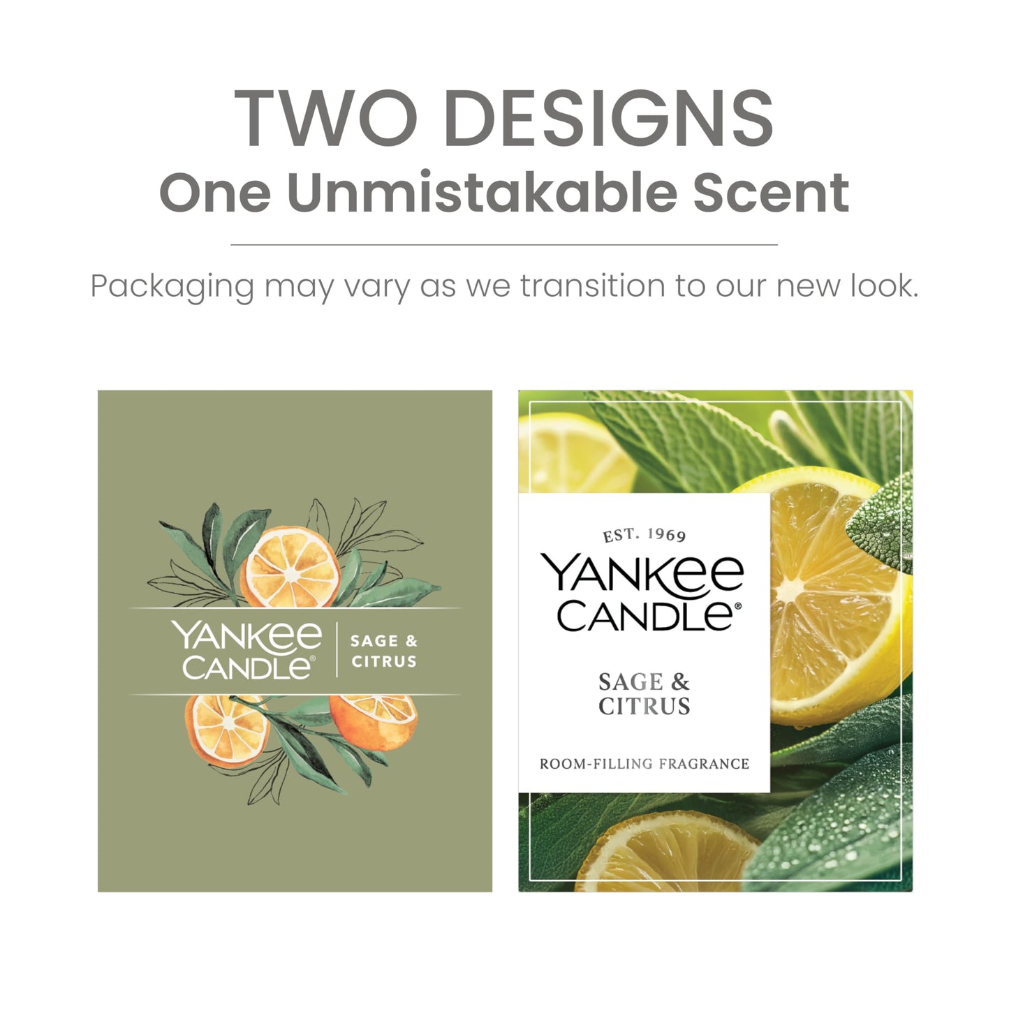 Yankee Candle Large Tumbler Scented Candle with up to 80 Hour Burn Time, Premium Plant Wax Blend for Consistent Burn, 20 oz Tumbler Candle with Room Filling Fragrance, Sage & Citrus
