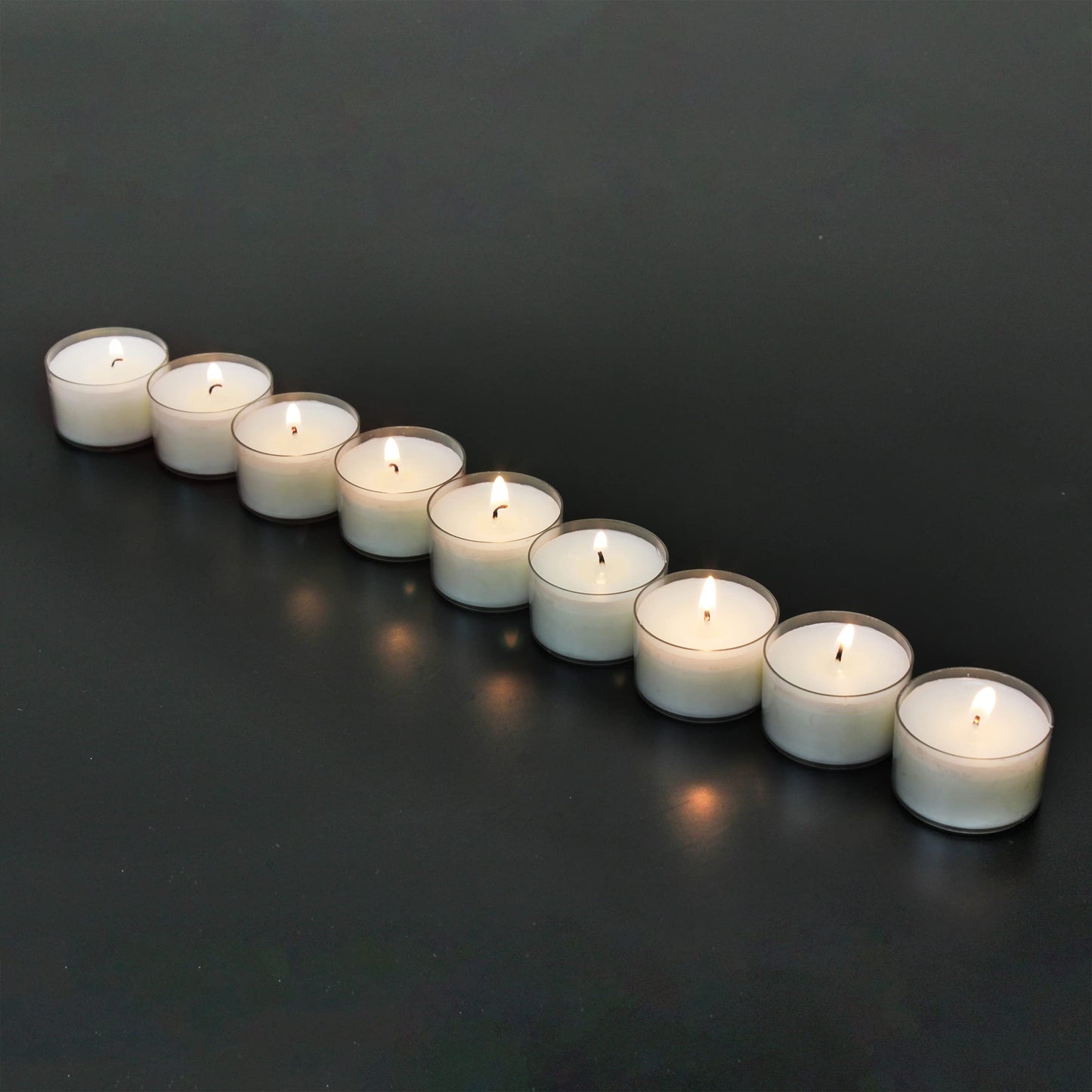 Stonebriar 192 Count White Unscented 6 to 7 Hour Extended Burn Time Clear Cup Tea Light Candles